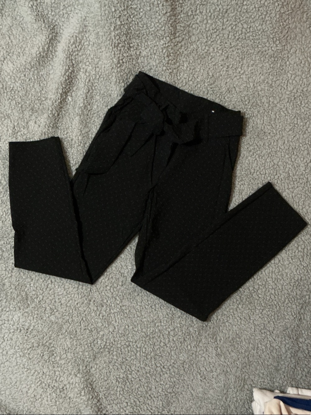 Jules & Leopold Black Paperbag Waist Dress Trousers